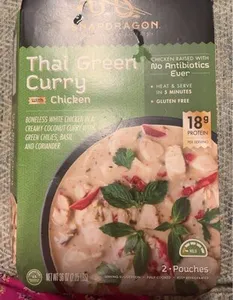 Thai green curry with chicken