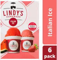 Homemade, Premium Italian Ice, Strawberry & Watermelon