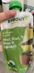 Pear, Kiwi, Peas & Spinach Pouch