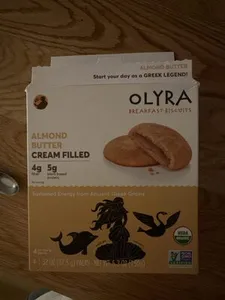 Cream filled breakfast biscuits - almond butter