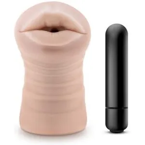 M For Men Skye Masturbator With Bullet Vibrator - Mouth