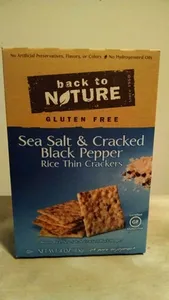 Sea Salt & Cracked Black Pepper Rice Crackers