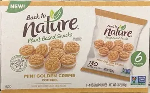 Mini golden cream cookies