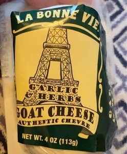 La Bonne Vie garlic and herb goat cheese