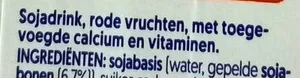 Sojadrink rode vruchten