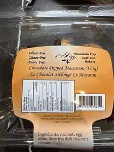 Chocolate Dipped Macaroon