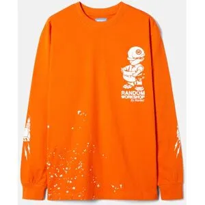 Market Plan Check longsleeve Male M Orange