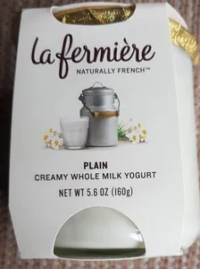 Creamy whole milk yogurt plain