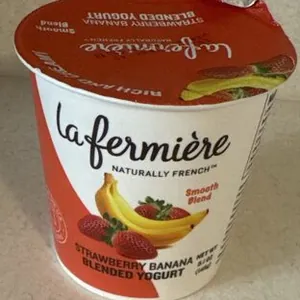 Strawberry Banana Blended Yogurt