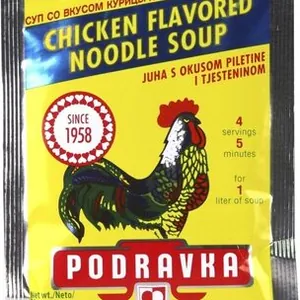 Chicken flavored noodle soup ounce