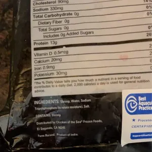 Premium Sgrimp cooked