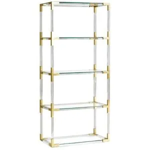 Jonathan Adler Jacques bokhylla mässing