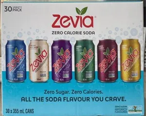 Zevia zero calorie soda