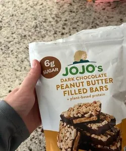 Dark Chocolate Peanut Butter Filled Bars