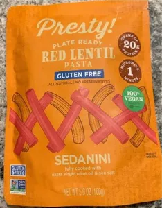 Red lentil pasta