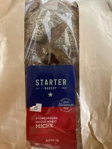 stoneground whole wheat miche