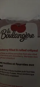 strawberry filled & rolled crêpes