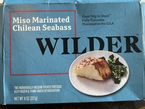 Miso Marinated Chilean Seabass