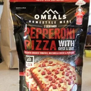 Pepperoni pizza with cheese and sauce