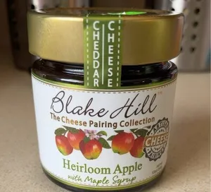 Heirloom apple with maple syrup