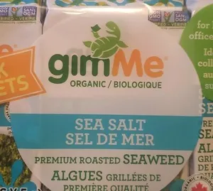 Organic Premium Roasted Seaweed - Sea Salt