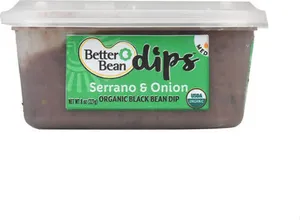 Organic Serrano & Onion Black Bean Dip
