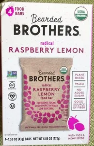 Organic Radical Raspberry Lemon Food Bar