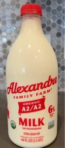Apexandre family farm organic milk