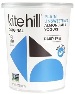 Plain unsweetened almond milk yogurt