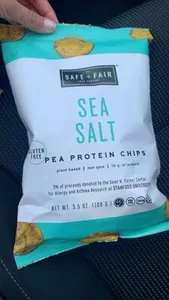 Sea salt pea protein chips