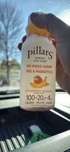 Drinkable Greek Yogurt Strawberry Banana