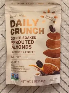 Daily crunch coffee-soaked sprouted almonds