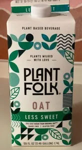 Plant folk oat milk