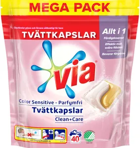 Tvättkapslar Via Col Sens 40/