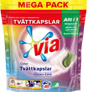 Tvättkaps. Via duo kapslar Col