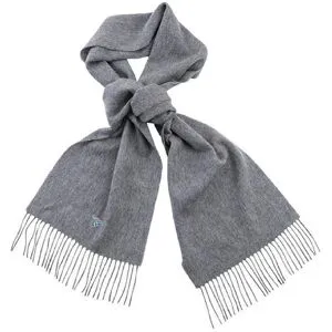 Barbour Unisex Plain Lambswool Scarf Lt Grey Marl OneSize