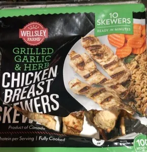 Chicken breast skewers