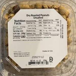 Dry Roasted Peanuts Unsalted