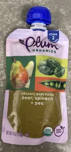 Pear, Spinach + Pea