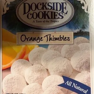 Orange Thimble Cookies