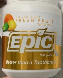 Xylitol sweetened breath mints