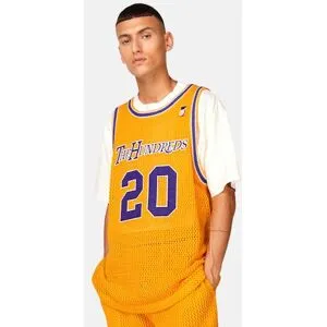 The Hundreds Stickad basketjersey Male S Guld