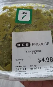 H-E-B Produce Mild Guacamole