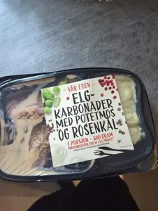 Elgkarbonader Og Potetmos
