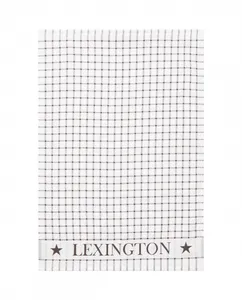 Organic Cotton Terry Kökshandduk - White/gray