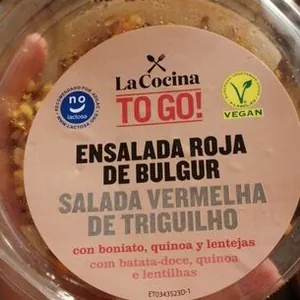 Ensalada roja de bulgur
