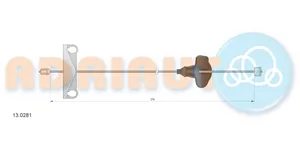 ADRIAUTO 13.0281 Handbromsvajer