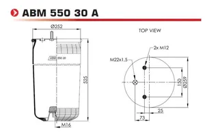 Luftbälg NEOTEC ABM55030A
