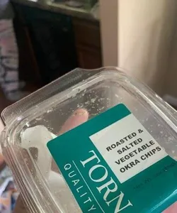 Roasted and Salted Okra Chips