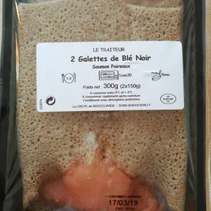 Galettes de blé noir Saumon Poireaux